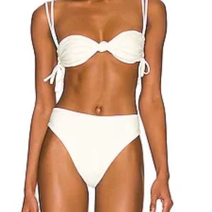 LPA Tia Top in White & LPA Baby Doll Bottom in White